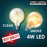 Nordic Lighting 6W Clear/Smoke LED Edison Bulb E27 Holder Energy Savings 3000K Warm White Bulb Mentol Lampu (G125)