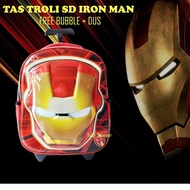 Iron Man Trolley Bag, Large Glossy Elementary School Size, Iron Man Children's Bag, Large Iron Man T