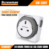 Screwman SAD-50HT 24HRS Segment Timer Switch Adapter 13A 250V Sirm Analog Theben Type