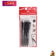(0.7mm) 4pcs Pen Hitam Faber Caster X7 (Pen Black)