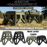 Foldable Step Stool Tall Holds Up to 120kg Plastic Foldable Step Stool for Bathroom, Garden, outdoor