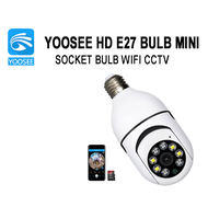 【YOOSEE】E27 Bulb Socket WIFI Wireless IP CCTV 360 Rotation Two Way Communication Home Security Camera