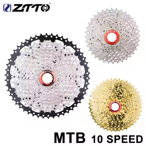 ZTTO MTB Bike 10 Speed 11-50T Cassette 10s 11-36T 11-42T 11-46T Sprocket Mountain Bicycle Freewheel 