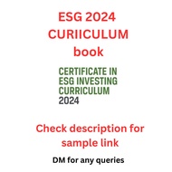 ESG curriculum 2024 book