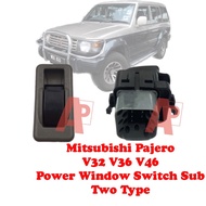 Mitsubishi Pajero V32 V36 V46 Power Window Switch Sub 2 Type New