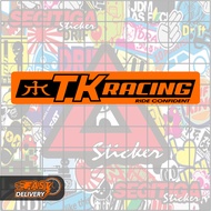 TK Racing Sticker Size 9.0x1.5 Cm