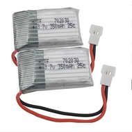 2-6pcs/lot 3.7V 350 mAh 25C Lipo Polymer Li Battery 702030 XH254 Plug For DFD F182 F183 H8C RC Drone