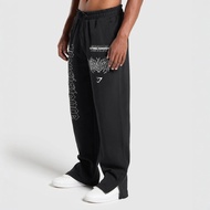 GYMSHARK Men's Sports Pants Jogging Gym Muscle Bodybuilding Sports Casual Pants Cotton Printed Trous