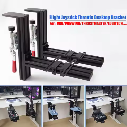 Flight Simulator Joystick THROTTLE STICK Desktop Mounting Bracket For Logitech X56 X55 X52 Thrustmas