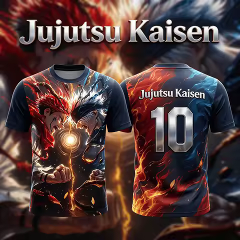 Anime Jujutsu Kaisen Ryomen Sukuna VS Satoru Gojo 3D Print Breathable Sports T-shirt Y2K 2026 Summer