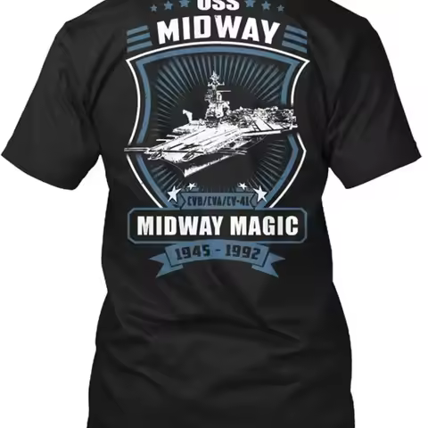 Uss Midway Cv 41 Tee T Shirt Made in USA Size S to 5XL