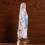 [Yajuyi] Multicolor Virgin Mary Christian Figure Resin Decorative Sculpture for Altar Tabletop Catho