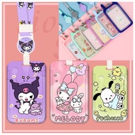 Cute Card Holder Cartoon Cat Bus Card Case ID Card Sleeve Retractable Reel Lanyard Identity card hol
