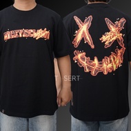RIC Ricky is Clown Lava Rift Smiling Face Black Tee Ricky Is Clown Authentic T-Shirt/