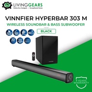 Vinnfier Hyperbar 303 M Wireless Bluetooth Soundbar & Bass subwoofer 3D Effect with Mic Jack