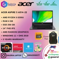 Acer aspire 3 slim a314 22 Amd ryzen 3-3250u 4gb 256gb 14"fhd w10+ohs