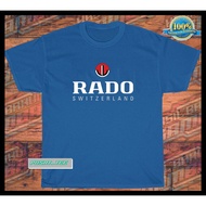 RADO Luxury Swiss Watches logo american funny american men's T shirt