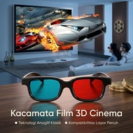 3D Cinema Movie Plastic Frame Glasses - H3