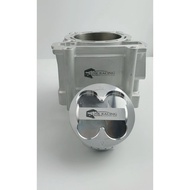 (DLC PIN)LHK RACING CERAMIC BLOCK LC135 74MM(BODY+14MM)(SLEEVE+3MM) SLEEVE DIAMETER 79MM PISTON FORG