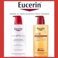 Eucerin Body Wash - ph5 Creme Shower Oil, Wash lotion with Pump 400ml  Eucerin Eczema Body Wash