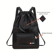 TEMU 1pc Drawstring Backpack For Men And Women, Lightweight Gym Cinch Bag, Student Book Bag, Large S