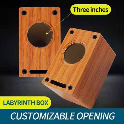 3 Inch Speaker Unit Empty Box Shell DIY Sound Amplifier Wood Speaker Case Home Audio HIFI Wooden Lou