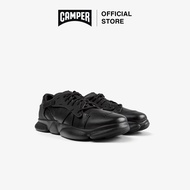 CAMPER รองเท้าผ้าใบหนัง ผู้ชาย รุ่น KARST สีดำ ( SNK - K100845-005 )