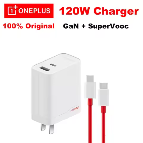 Original Oneplus 120W Supervooc GaN Charger Dual Port Fast Charge PD 65W Type C Cable For Oneplus 13