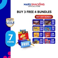 [Buy 3 Get 4 FREE] M&M'S/Snickers/Maltesers/Twix Assorted Funsize - Free Chocolate and Grocery Bag