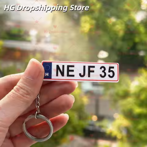 Custom Car Number Acrylic Keychain Car Number Plate Keychain Personalized Birthday Gift For Him Anti