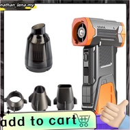 Brushless  Fan 130000RPM 8000mah High-Speed Snow Blower Dust Fan Mini Handheld  Fan Orange