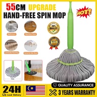 Malaysia Spot  2 in 1 Hand-Free Spin Mop Cleansing Mopping Self Twisting Mop Household Hands Lazy Ma