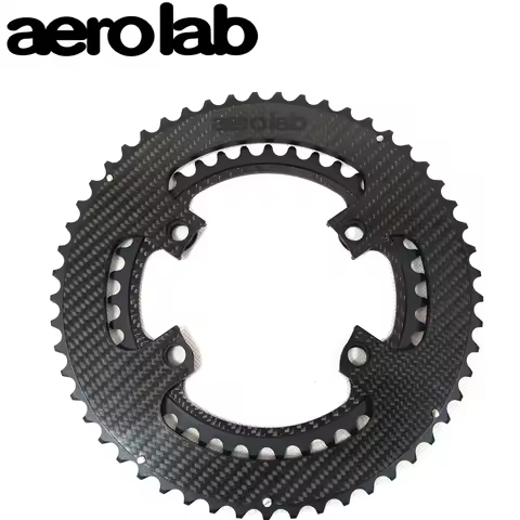 AERO LAB Carbon Fiber Chainring 105 R7100/ULTEGRA R8100/DURA-ACE R9100 R9200，Carbon plate bonded alu
