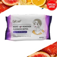 Penanggal Makeup, Pembersih Makeup, Excue Makeup Remover Wipes (50 sheets/pack)
