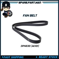 FAN BELT 3PK630 (AE101)  MITSUBOSHI / OEM  SPM