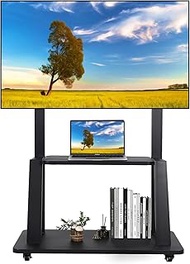 Maiproo Rolling TV Stand with Wheels for 32-75 Inch Heavy-Duty Mobile TV Cart LCD LED OLED Flat Pane