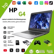 HP G4 Chromebook/4GB RAM+16GB SSD/Windows/Study and Office work/murah Refurbished Game Laptop