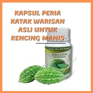 [PALING LARIS] KAPSUL PERIA KATAK WARISAN BITTER GOURD CAPSULE UNTUK KENCING MANIS DAN DARAH TINGGI 