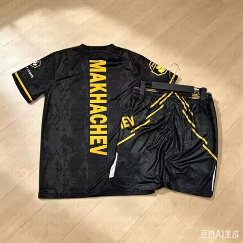 Summer Kid Boxer MMA Octagonal Cage Islam Makhachev Tshirt Shorts Set Men Sports Training Running Se