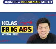 KELAS KURSUS TUTORIAL FB IG ADS NIKO JULIUS JURUS AMPUH RAHASIA OMSET FANTASTIS BUDGET HEMAT