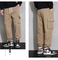 Overalls mens spring and summer Cargo pants for men fashion brand casual leggings youth new sportswe