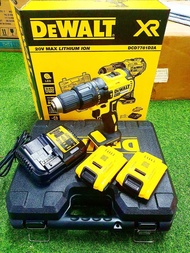 DEWALT สว่านกระแทก รุ่น DCD7781D2A 20V (แบต2ก้อนแท่นชาร์จ+กระเป๋าอุปกรณ์) มอเตอร์ไร้แปรงถ่าน สว่าน ไร้สาย เจาะไม้ เจาะเหล็ก เจาะปูน จัดส่ง KERRY