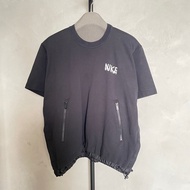 Nike x Sacai 聯名款飾 材質拼接 短袖上衣 黑色