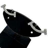 蒂芬妮 (TIFFANY & Co.) Tiffany T Smile迷你鑽石耳環，1.6克，18K白金，女士款 [二手]