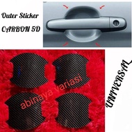 Vios GEN 3 Car Outer Handle 5D Carbon Sticker