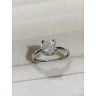 (R332) MOISSANITE (YELLOW TINGE) SILVER ADJUSTABLE RING 莫桑石可调节银戒指 CINCIN PERAK BATU BERLIAN