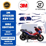 Sticker Cover Set HONDA ADV 150 Coverset Stripe Adv Body Cover Stiker HRC Edition 3M Sticker Stripe