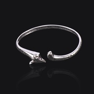SERAFIA Exquisite Red Eyed Animal Shaped Cute Bracelet Bangle Jewelry Silver Plated