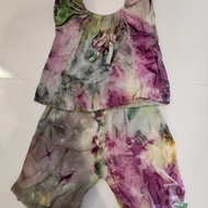 Bali Rayon Clothes Set for Girls Girls' Home Clothes/ Tie Dye Set for Kids