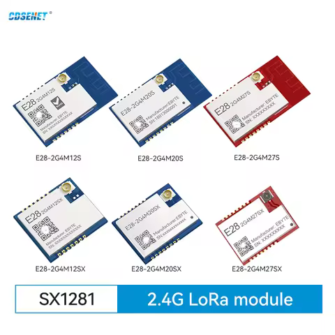 2.4G SX1281 Lora SPI Wireless RF Module CDSENET E28-2G4M 12-27dbm 3-8KM Compatible BLE High Speed Lo
